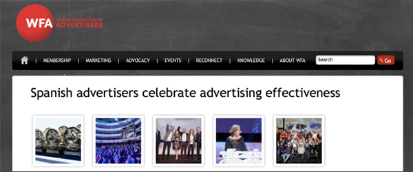 La WFA se hace eco de los Premios a la Eficacia en España 