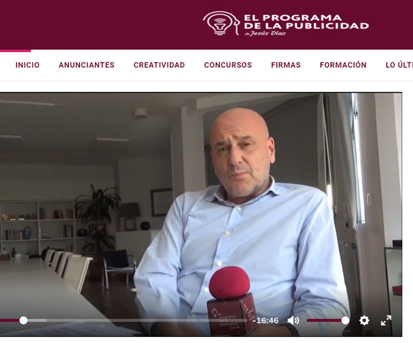 Entrevista el programa publicidad a Jesús Becedas