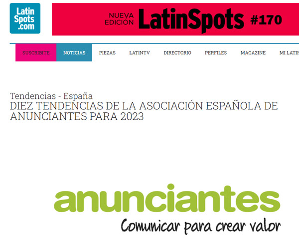 Las Diez tendencias 2023 de la Asociación Española de Anunciantes